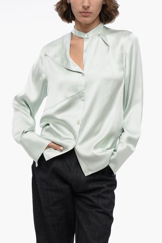  질샌더 블라우스 J01DL0105 J55005 449 Light blue