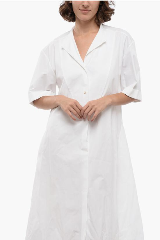  질샌더 미디 원피스 J02CT0153 J45002 100 White - JIL SANDER