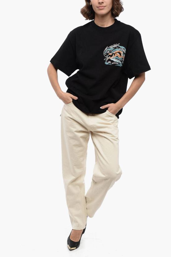  질샌더 반팔 티셔츠 J53GC0002 J20035 001 Black - JIL SANDER