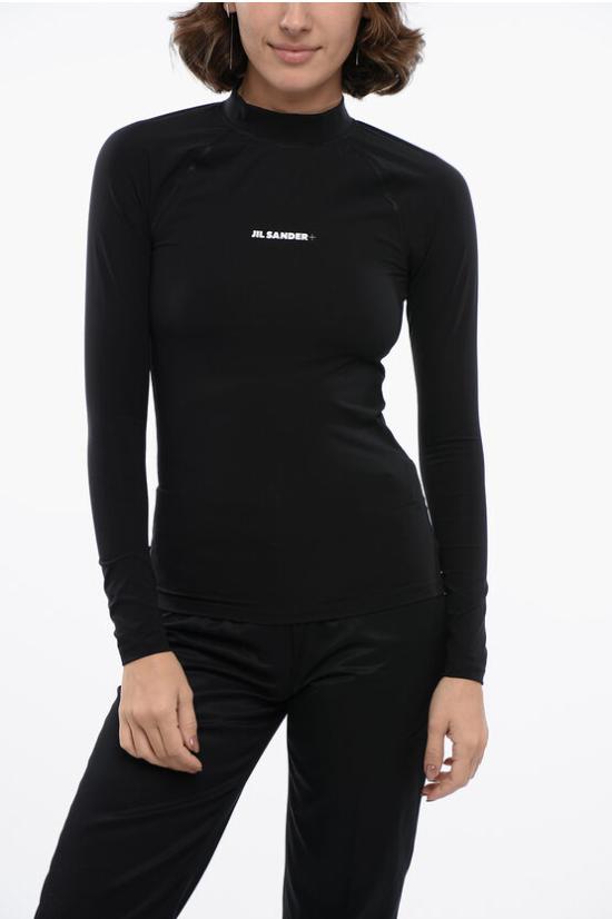  질샌더 긴팔 티셔츠 JPPU783520 WU478008 001 Black