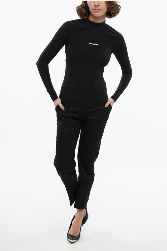  질샌더 긴팔 티셔츠 JPPU783520 WU478008 001 Black - JIL SANDER