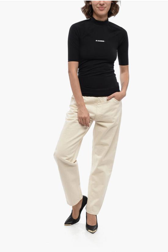  질샌더 반팔 티셔츠 JPPU783500 WU478008 001 Black - JIL SANDER