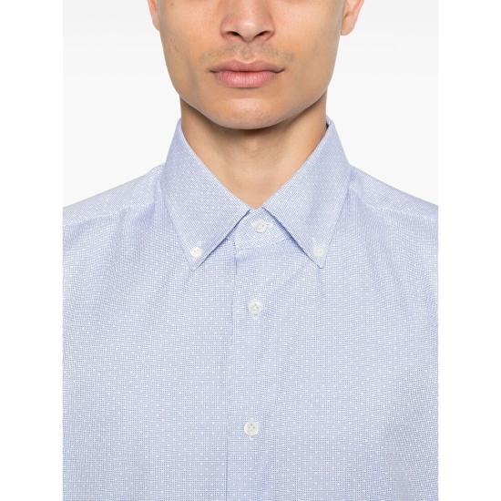  마짜렐리 긴팔 셔츠 CST 709 B054 BLUE - MAZZARELLI