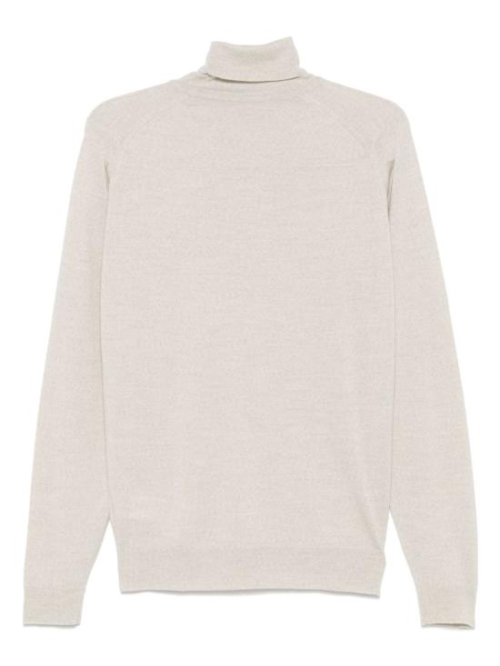 25FW 존스메들리 터틀넥 CHERWELL PULLOVER GREY FLEECE Beige - JOHN SMEDLEY