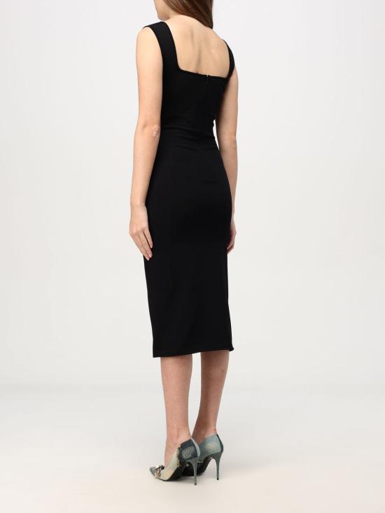 25FW 돌체앤가바나 미디 원피스 FXS10TJFMEV N0000 Black - DOLCE & GABBANA