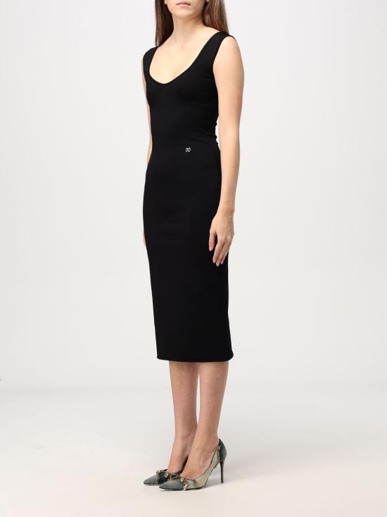 25FW 돌체앤가바나 미디 원피스 FXS10TJFMEV N0000 Black - DOLCE & GABBANA