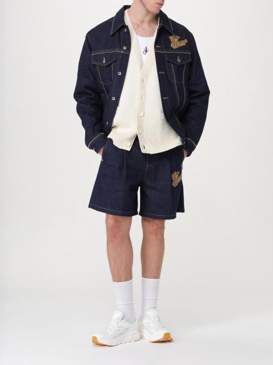 25FW 오프화이트 데님 자켓 OMYE092S24DEN001 4522 Blue - OFF WHITE