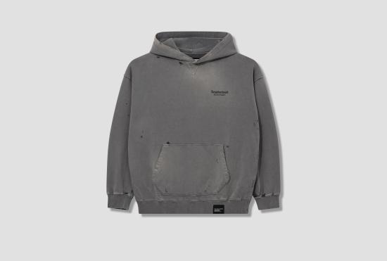 24FW 네이버후드 후드 티셔츠 SAVAGE SWEAT HOODIE LS 242OKNH-CSM02 그레이