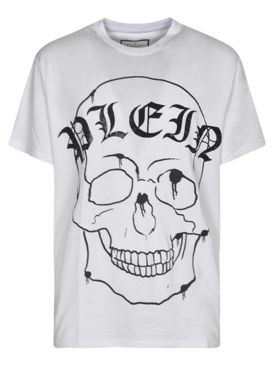  필립 플레인 반팔 티셔츠 AADC MTK7816 PJY002N 01 White