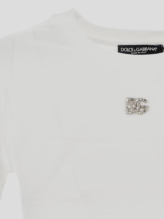  돌체앤가바나 반팔 티셔츠 F8U08ZG7B3UW0800 White - DOLCE & GABBANA