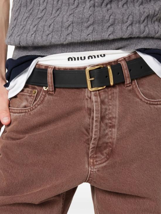  미우미우 / 여성 파이브 포켓 불 데님 팬츠 GWP541 1565F0027 BPG - MIU MIU