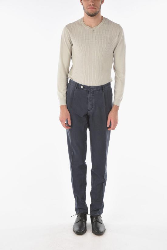  꼬르넬리아니 스트레이트 팬츠 8342Z2 9120200 001 Blue - CORNELIANI