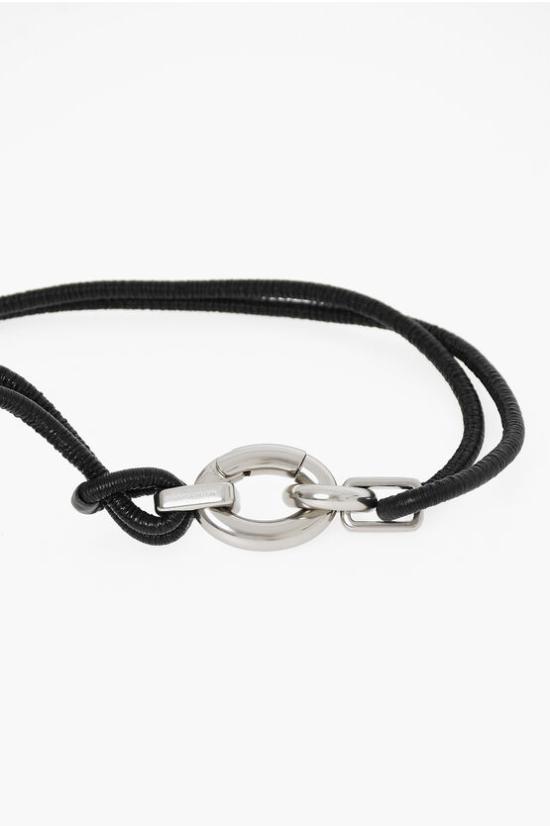  보테가베네타 슬림 벨트 629776VCP301229 Black - BOTTEGA VENETA