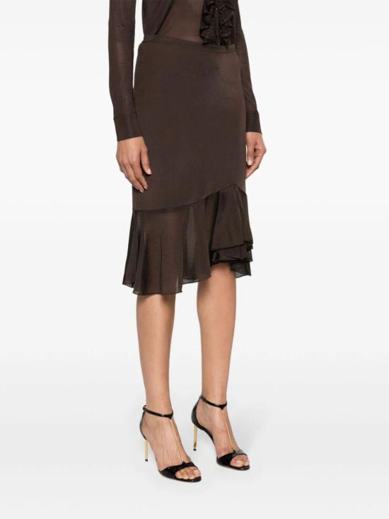  톰포드 미디 스커트 GCK188 YAX711 KB377 CHOCOLATE BROWN - TOMFORD