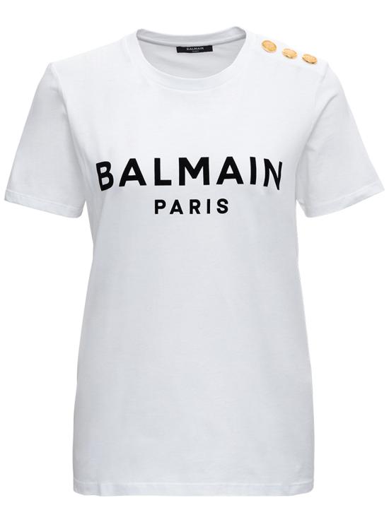 24FW 발망 반팔 티셔츠 BF1EF005BB02GAB