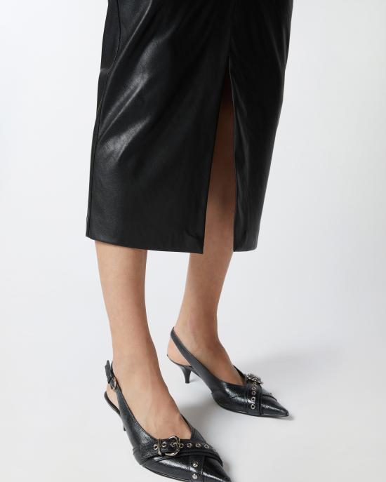  핑코 미디 스커트 1041457105 Z99 Black - PINKO