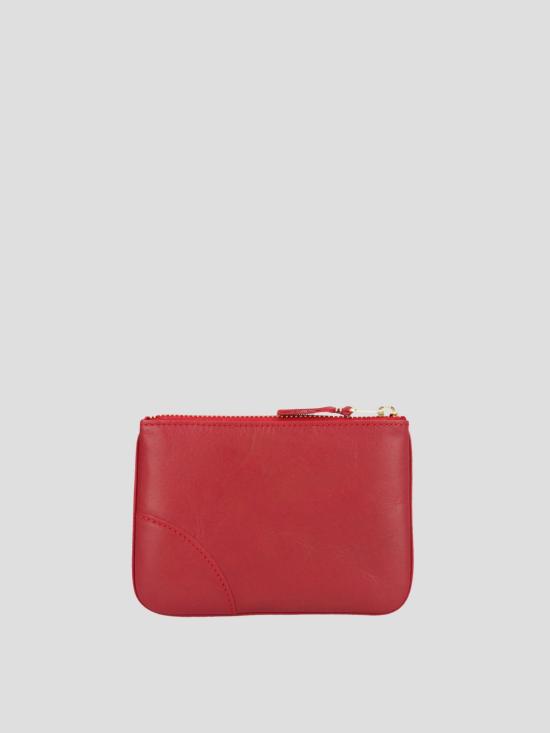25FW 꼼데가르송 클래식 레더 라인 파우치 SA8100 Red - COMME DES GARCONS