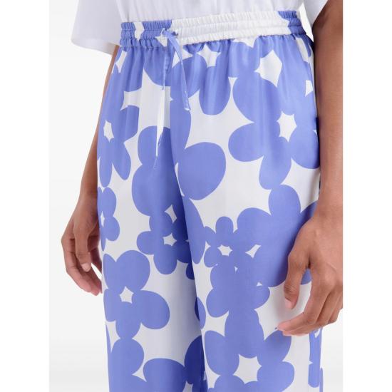 25SS 마르니 팬츠 UTSG26 PAMA0516S0 DIB26 PURPLE WHITE - MARNI