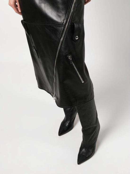  알렉산더 맥퀸 미디 스커트 769318Q5ALZ1000 Black - ALEXANDER MCQUEEN