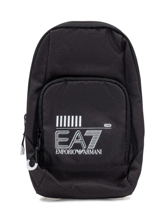 24FW 엠포리오 아르마니 백팩 245087CC940 02021 BLACK WHITE LOGO