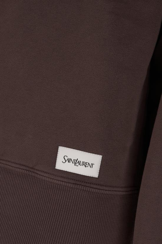 24FW 생로랑 긴팔 티셔츠 807761Y36SV 2355 TAUPE GLACE - SAINT LAURENT