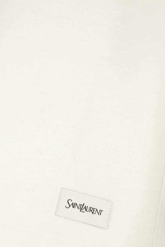 24FW 생로랑 반팔 티셔츠 810277Y37RY 9502 Bianco - SAINT LAURENT
