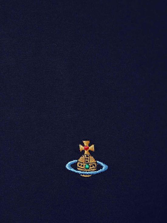  비비안웨스트우드 클래식 ORB 로고 티셔츠 3G010013J001MK410 Blue - VIVIENNE WESTWOOD