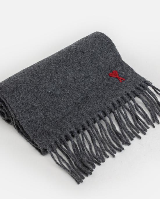 26SS 아미 스몰 하트 로고 울 클래식 머플러 BFUSF405 334 061 DOM - AMI