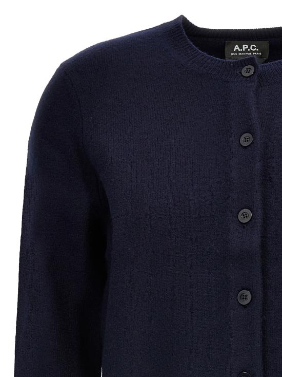 25FW 아페쎄 가디건 WVBDKF22301IAK BLUE DOM - A.P.C.