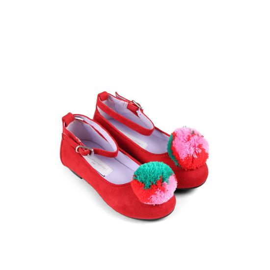 24FW [키즈] 스텔라 맥카트니 플랫 슈즈 TV0E16 Z2467 411 RED - STELLA MCCARTNEY