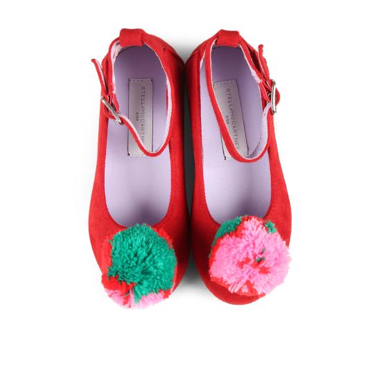 24FW [키즈] 스텔라 맥카트니 플랫 슈즈 TV0E16 Z2467 411 RED - STELLA MCCARTNEY