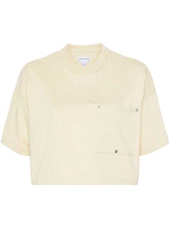  보테가베네타 반팔 티셔츠 777597 VKLZ0 8807 HAY - BOTTEGA VENETA