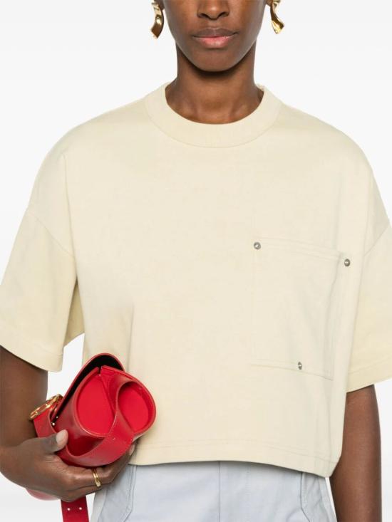  보테가베네타 반팔 티셔츠 777597 VKLZ0 8807 HAY - BOTTEGA VENETA