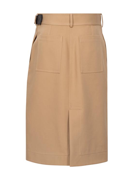 24FW 보테가베네타 미디 스커트 791599 V0BT0 1434 PALE OAK - BOTTEGA VENETA