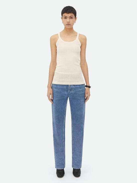  보테가베네타 민소매 티셔츠 740411 V2R70 9071 CHALK - BOTTEGA VENETA