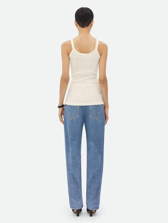  보테가베네타 민소매 티셔츠 740411 V2R70 9071 CHALK - BOTTEGA VENETA