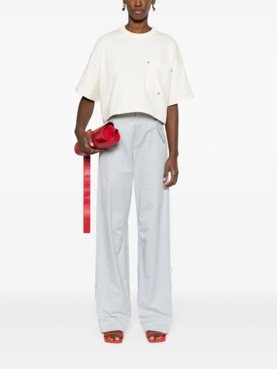  보테가베네타 반팔 티셔츠 777597 VKLZ0 9071 CHALK - BOTTEGA VENETA