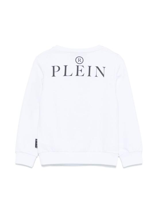 24FW [키즈] 필립 플레인 트레이닝 상의 GJO0158PJO002N 01 WHITE - PHILIPP PLEIN