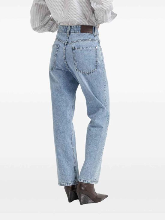  브루넬로 쿠치넬리 스트레이트 팬츠 MA095P5948C8926 Light Blue - BRUNELLO CUCINELLI