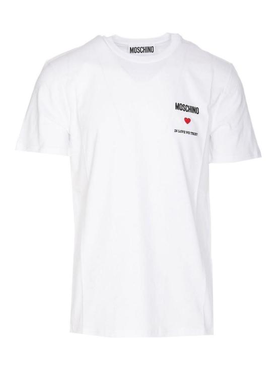  모스키노 반팔 티셔츠 072002411001 White