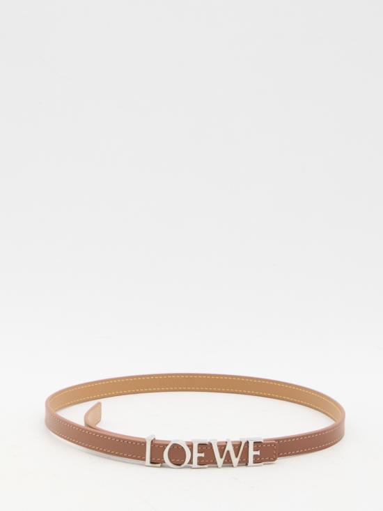 25SS 로에베 슬림 벨트 E619Z16X16 BROWN