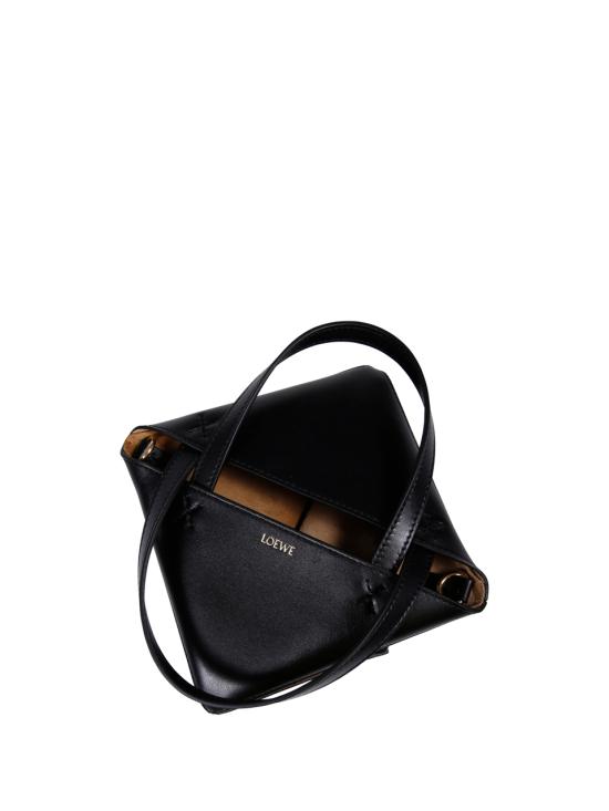 26SS 로에베 샤이니 카프스킨 미니 퍼즐 폴드 토트백   A657V25X011100 BLACK DOM - LOEWE