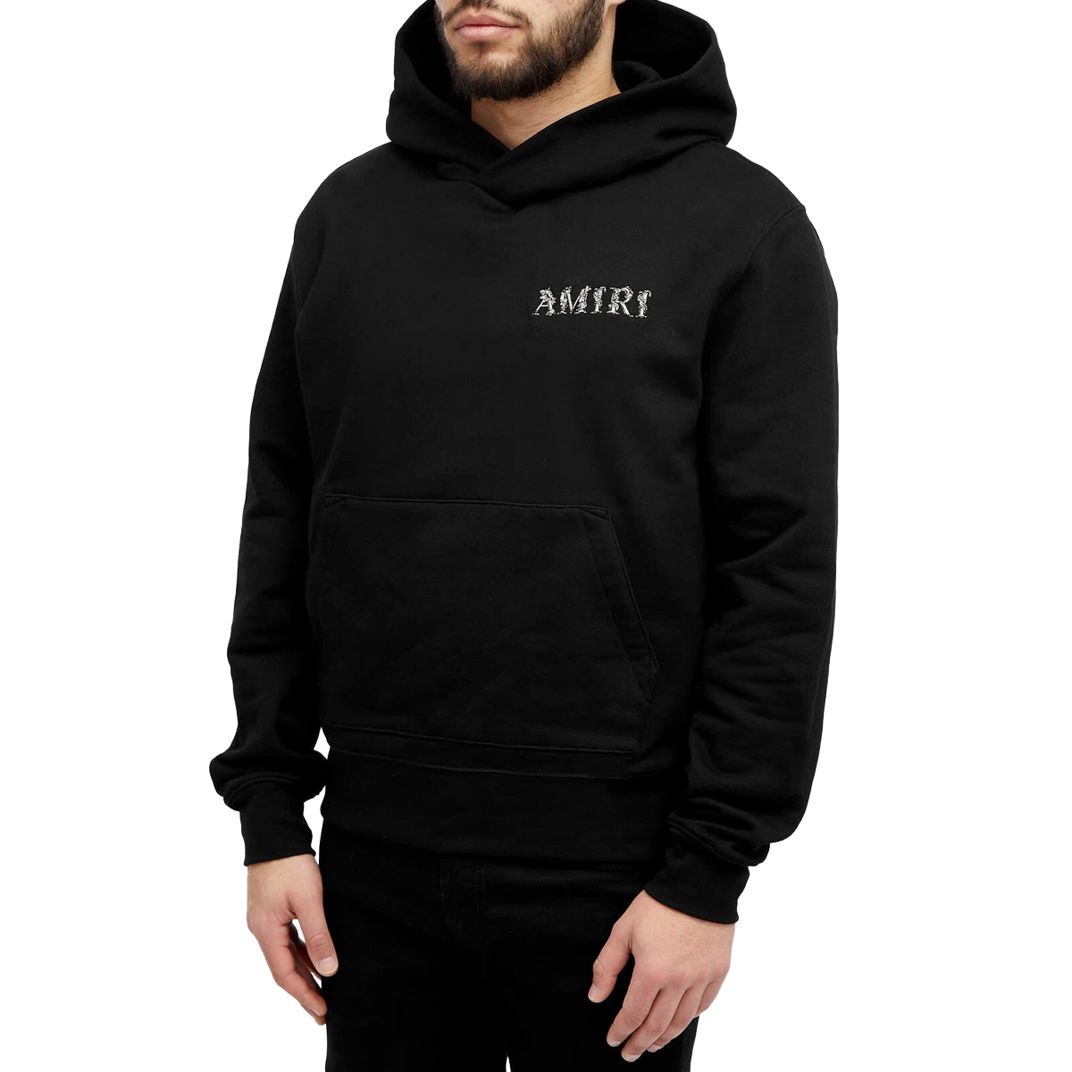  24SS 아미리 / 남성 바로크 로고 후드 티셔츠 AMJYHD1012CO Black BPG - AMIRI
