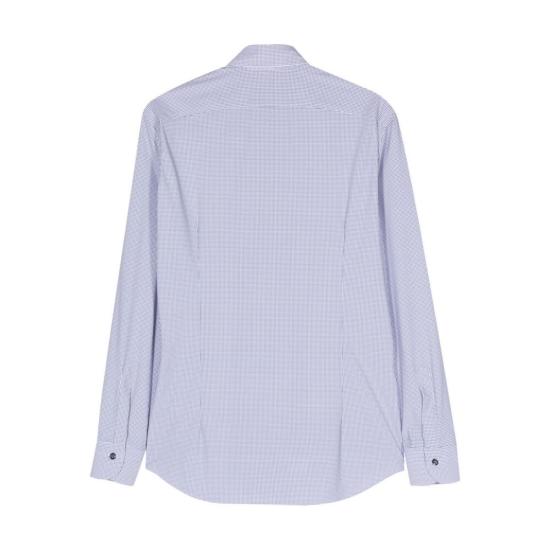  마짜렐리 긴팔 셔츠 FREETIME BLU WHITE BLUE - MAZZARELLI