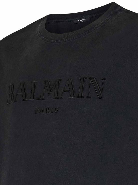  발망 반팔 티셔츠 DH1EG010BC72YGD Grey - BALMAIN