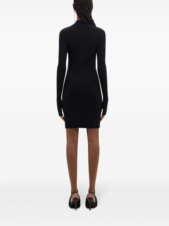  쿠레쥬 미디 원피스 324MRO466FI00499999 Black - COURREGES