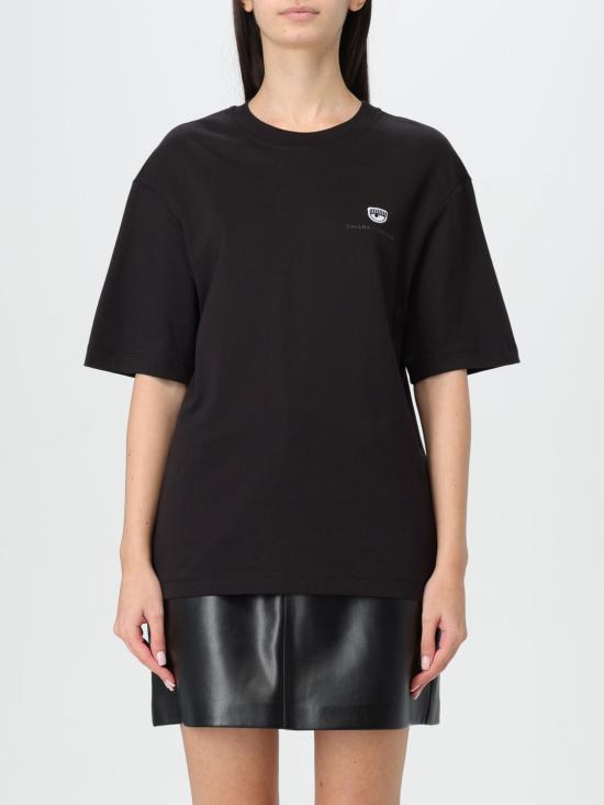 24FW 키아라 페라그니 반팔 티셔츠 77CBHT04CJT04 899 Black