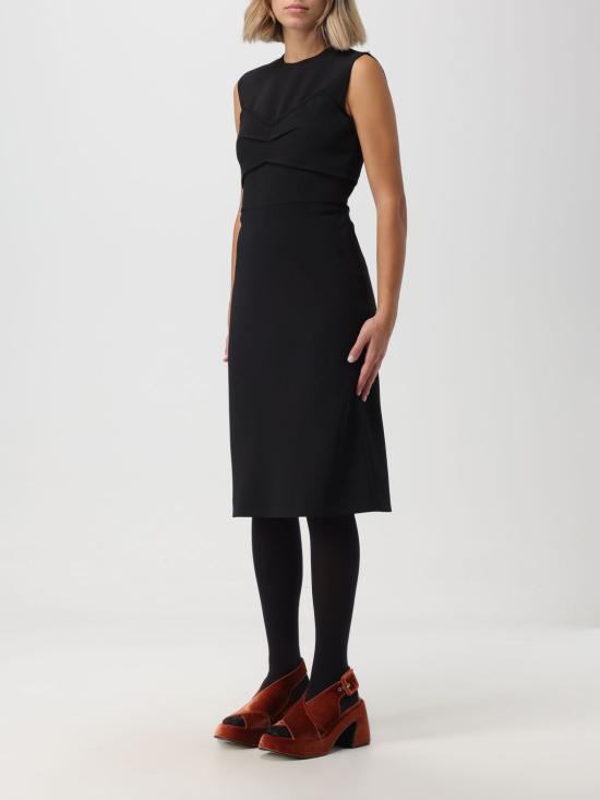 25FW 스포트막스 미디 원피스 2322261039600 003 Black - SPORTMAX