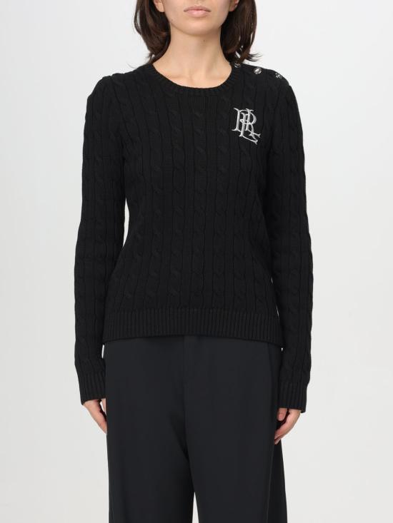 25FW 랄프 로렌 스웨터 200932223 001 Black