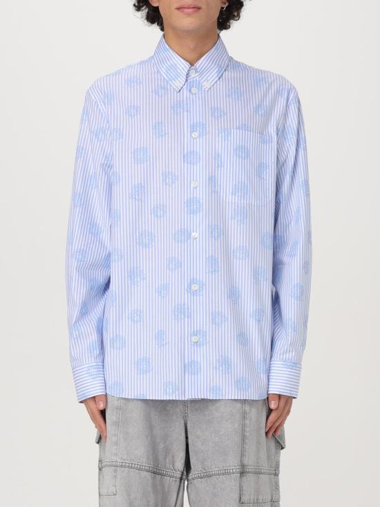  베르사체 긴팔 셔츠 10162101A11390 5UB80 Gnawed Blue